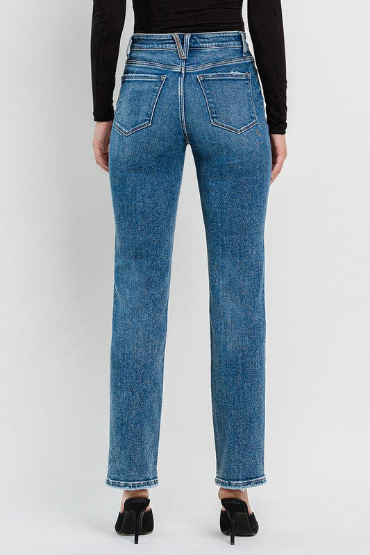 Flying Monkey High Rise Straight Jeans