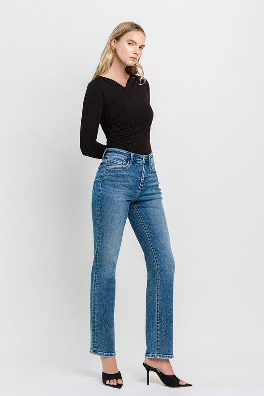 Flying Monkey High Rise Straight Jeans