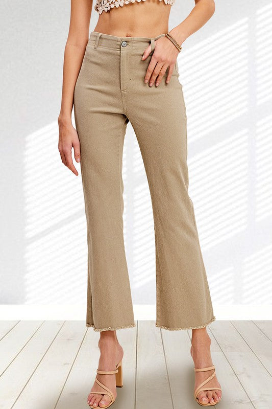 La Miel Soft Washed Stretchy High Rise Pants