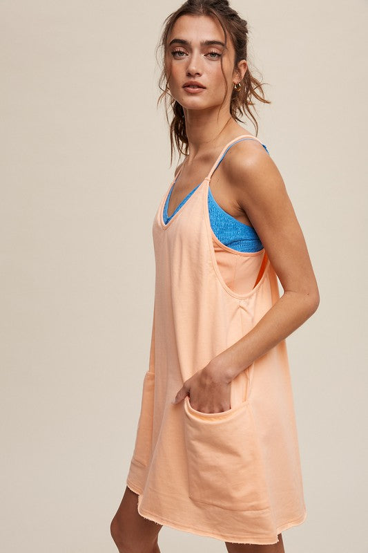 Listicle Sporty Mini Dress With Built in Romper Liner