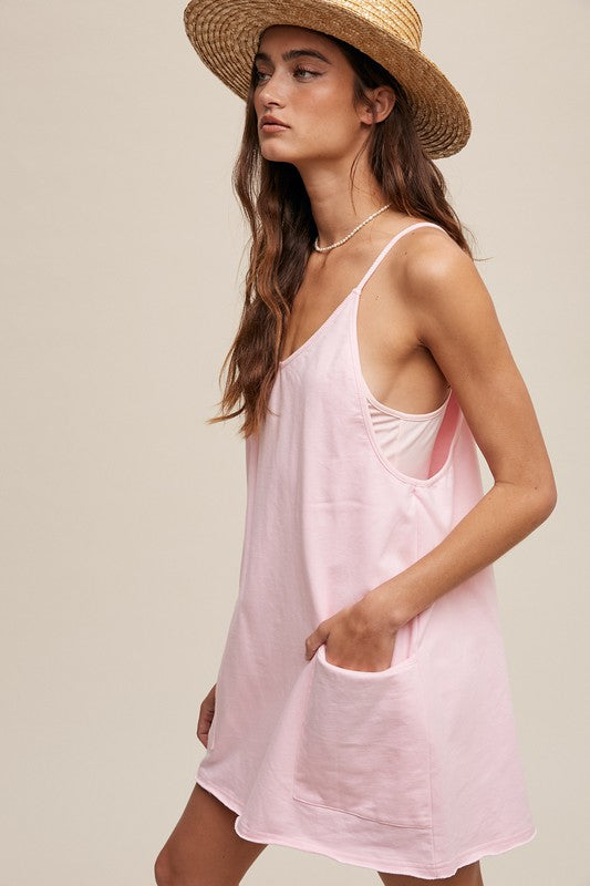 Listicle Sporty Mini Dress With Built in Romper Liner