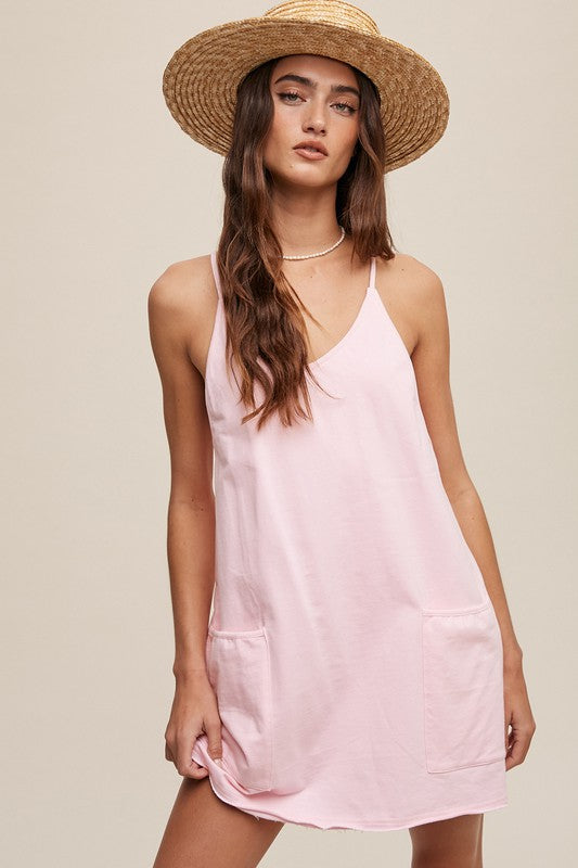 Listicle Sporty Mini Dress With Built in Romper Liner