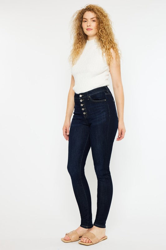 Kan Can Curvy Fit High Rise Super Skinny Jeans