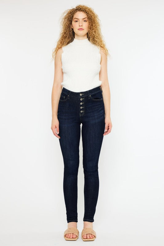 Kan Can Curvy Fit High Rise Super Skinny Jeans