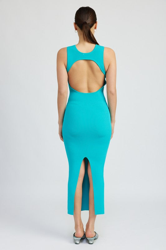 Emory Park OPEN BACK MAXI KNIT DRESS