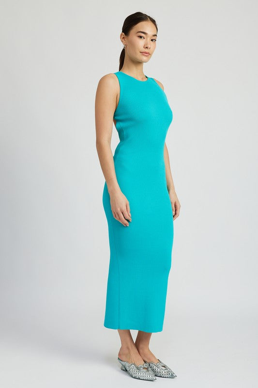 Emory Park OPEN BACK MAXI KNIT DRESS