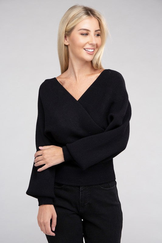 Pullover shop wrap sweater