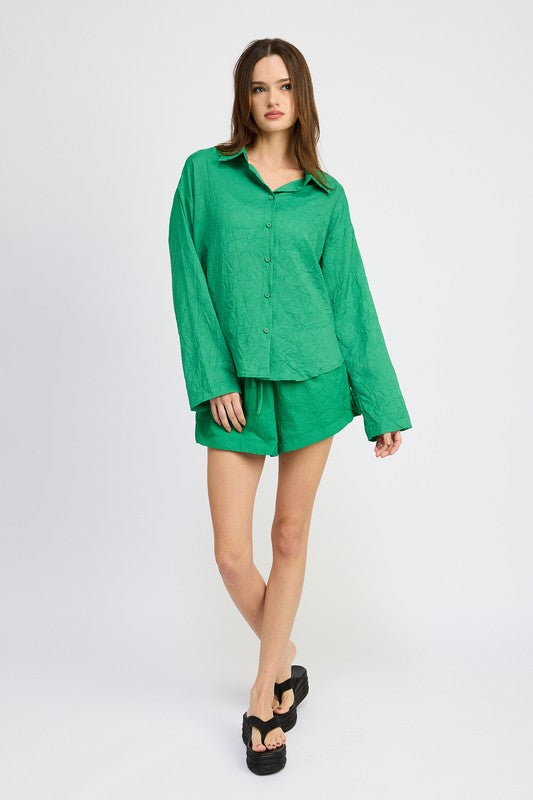 Emory Park OVERSIZED BUTTON DOWN SHIRT