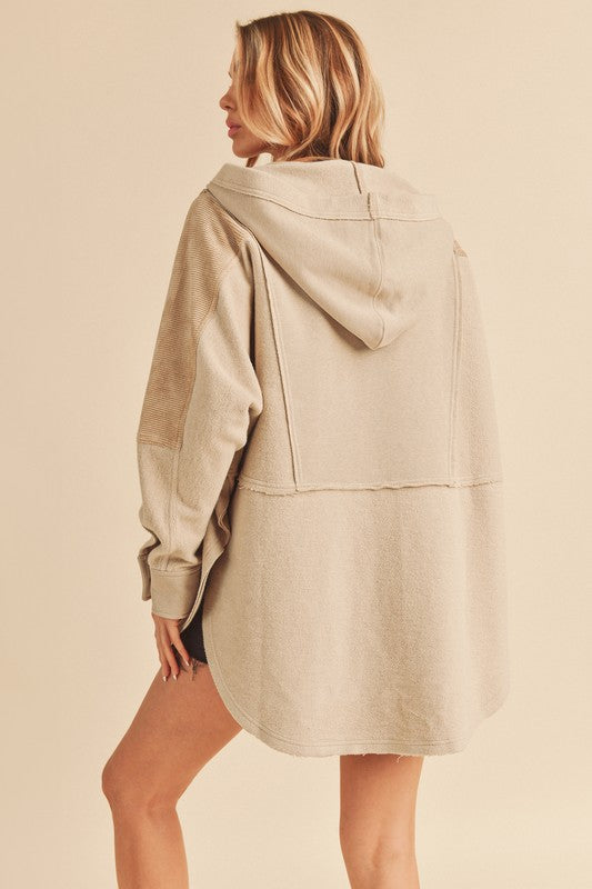 Aemi + Co Dove Hooded Pullover