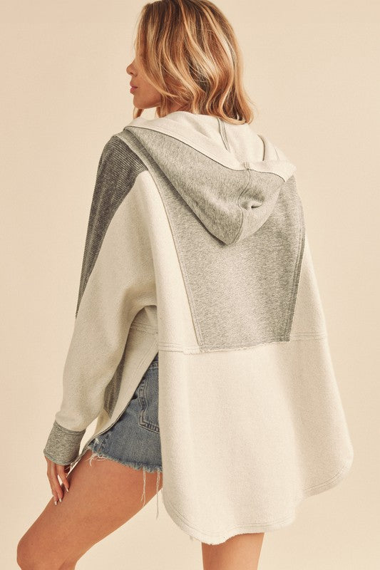 Aemi + Co Dove Hooded Pullover