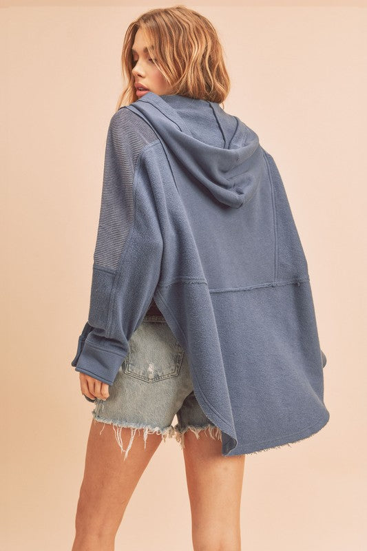 Aemi + Co Dove Hooded Pullover