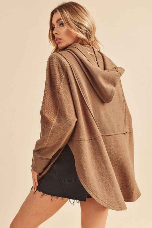 Aemi + Co Dove Hooded Pullover