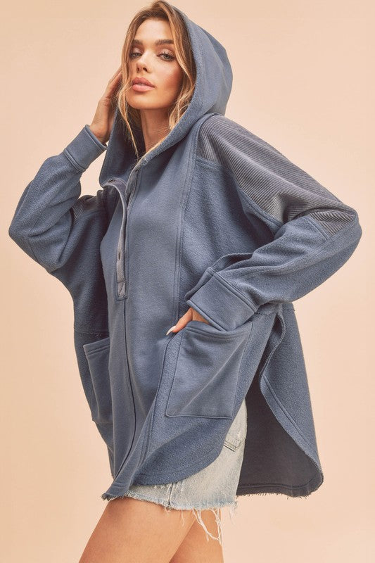 Aemi + Co Dove Hooded Pullover