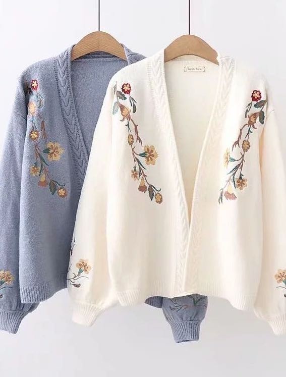 Miss Sparkling Floral knit cardigan