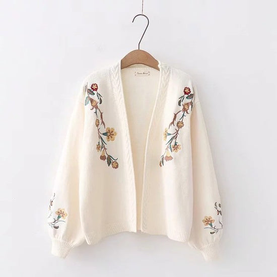 Miss Sparkling Floral knit cardigan