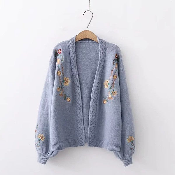 Miss Sparkling Floral knit cardigan