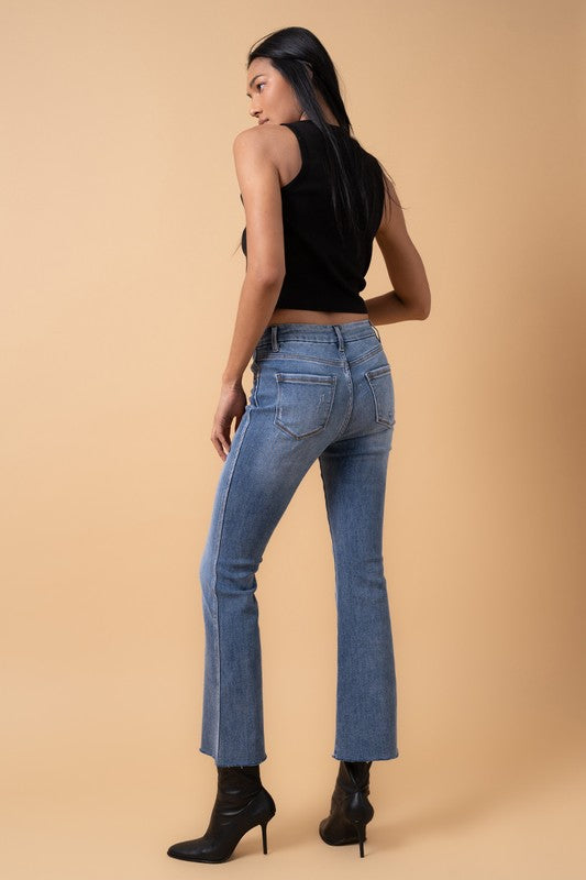 Insane Gene MID RISE CROP FLARE Jeans