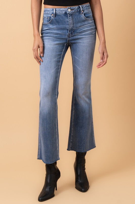 Insane Gene MID RISE CROP FLARE Jeans