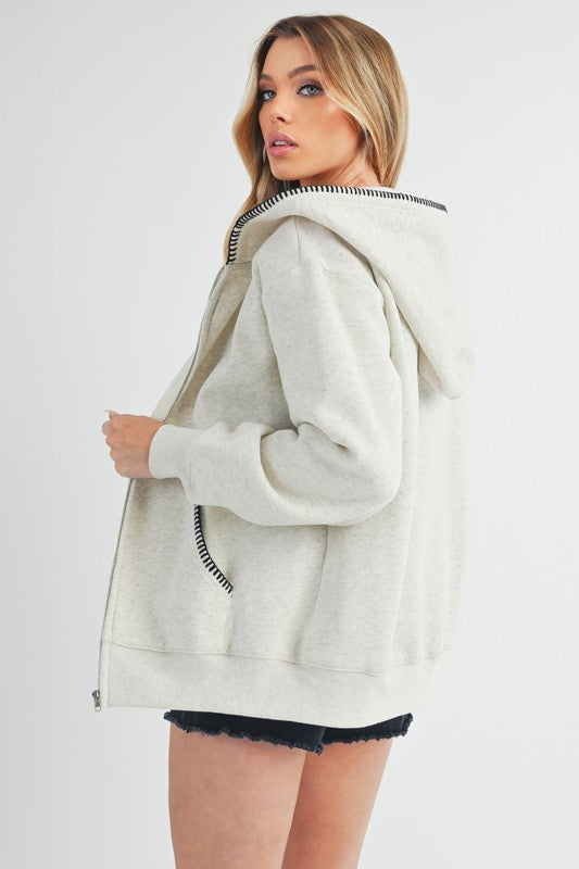 Aemi + Co Noel Full Zip Hoodie Jacket