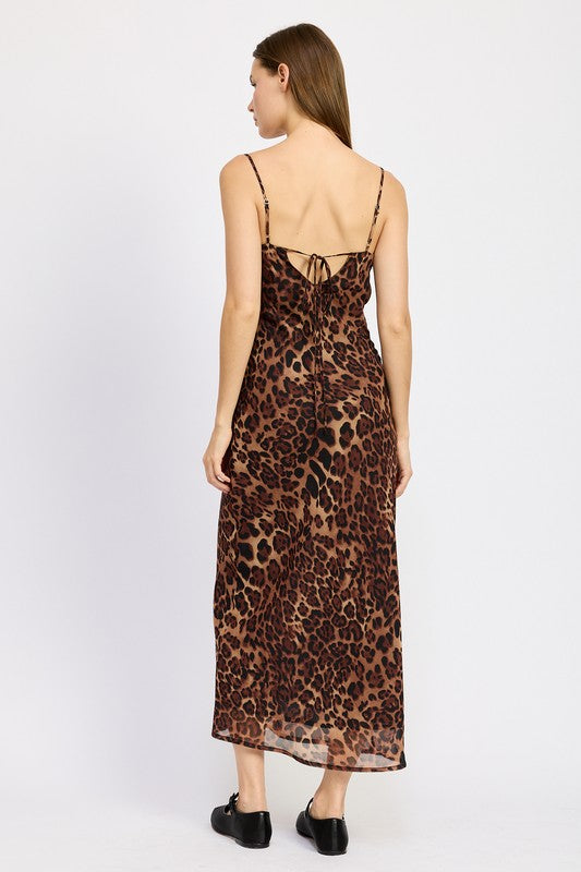 Emory Park Animal SPAGHETTI STRAP MAXI DRESS