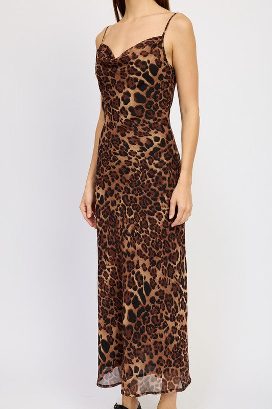 Emory Park Animal SPAGHETTI STRAP MAXI DRESS