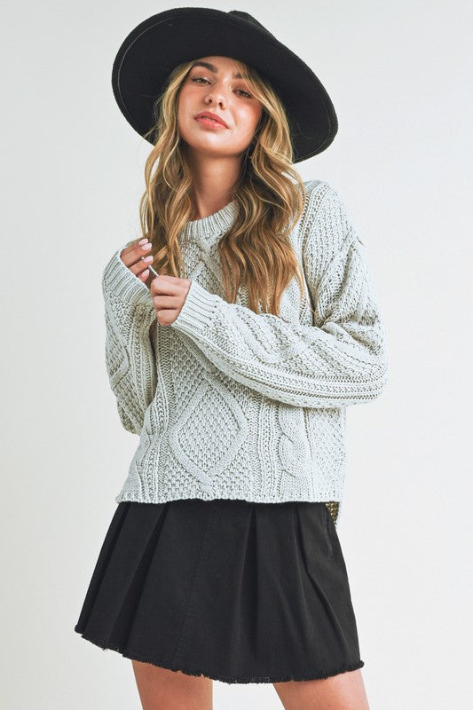 Aemi + Co Adela Cable Knit Sweater