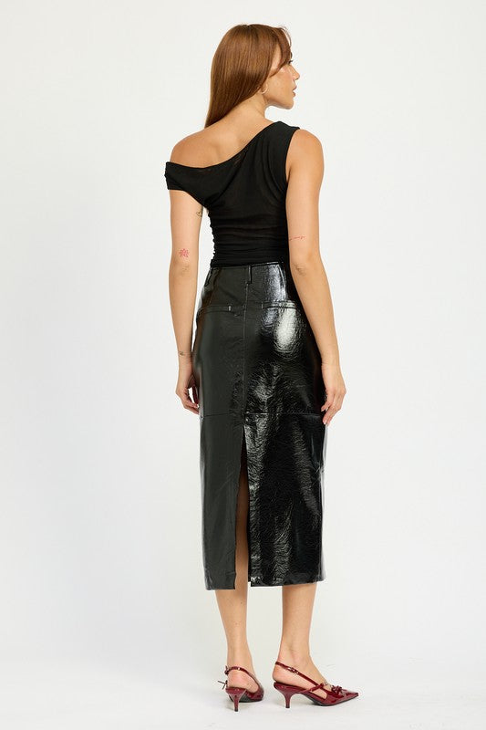 Emory Park FITTED PENCIL SKIRT WITH SLIT