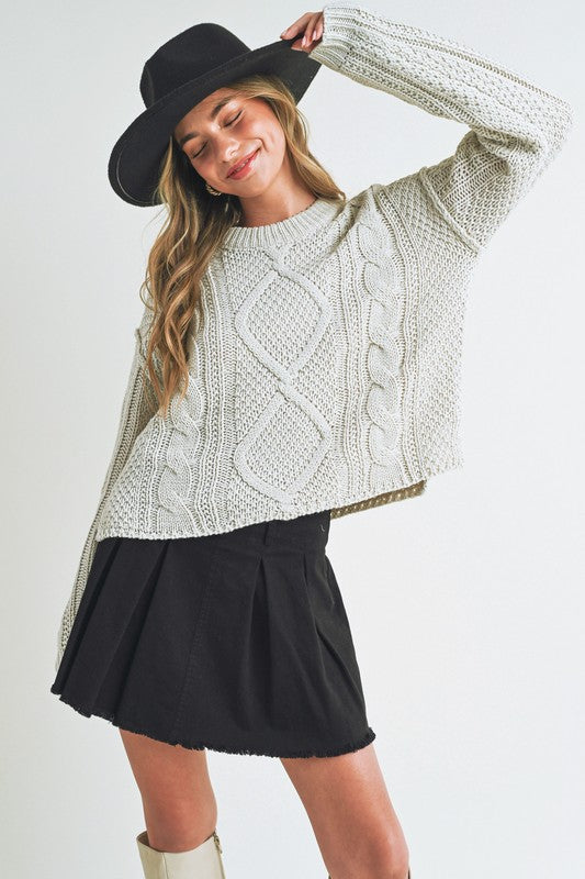 Aemi + Co Adela Cable Knit Sweater