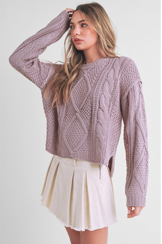 Aemi + Co Adela Cable Knit Sweater