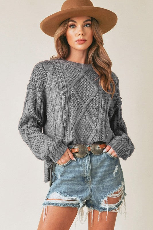 Aemi + Co Adela Cable Knit Sweater