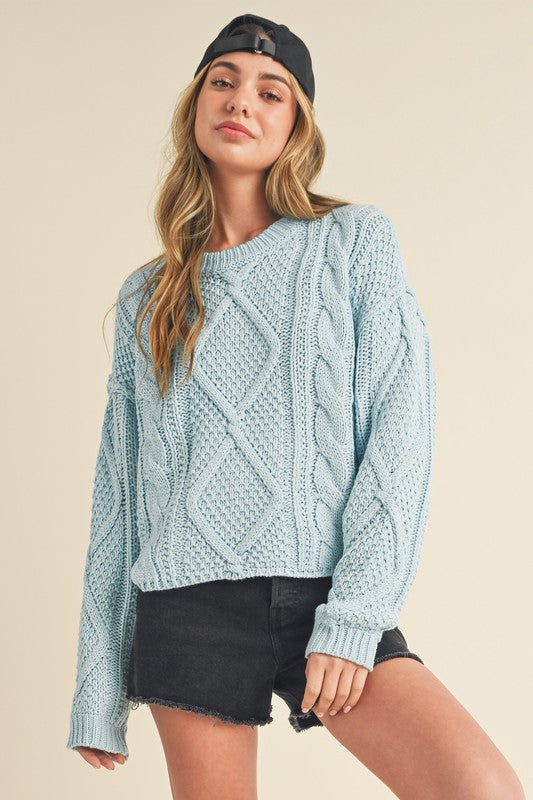 Aemi + Co Adela Cable Knit Sweater