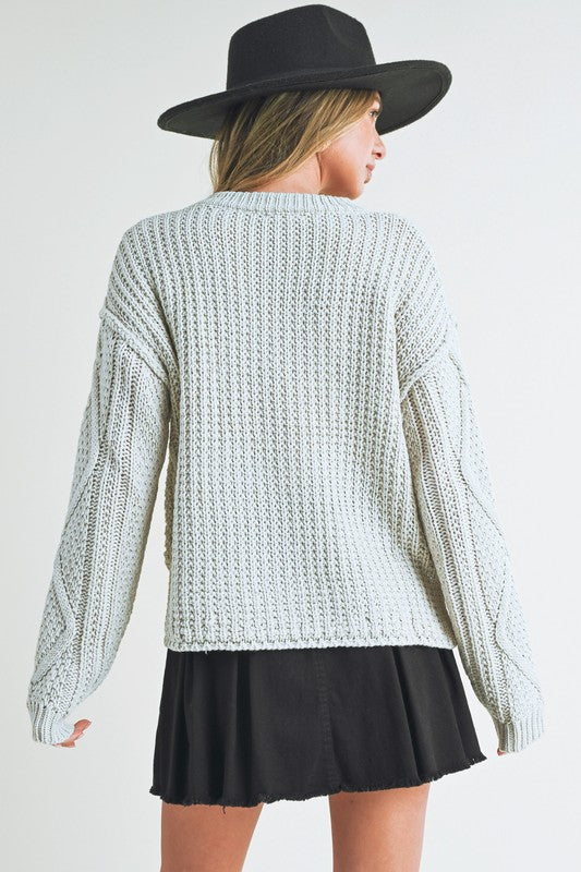 Aemi + Co Adela Cable Knit Sweater