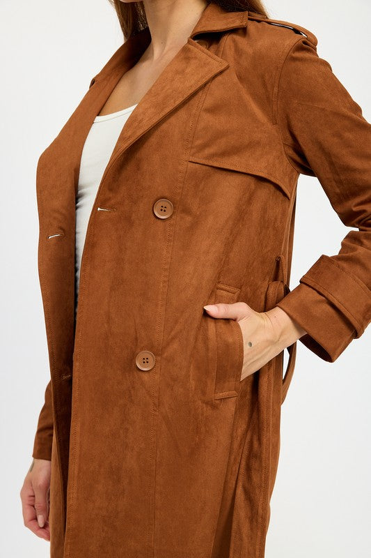 Emory Park SUEDE TRENCH COAT