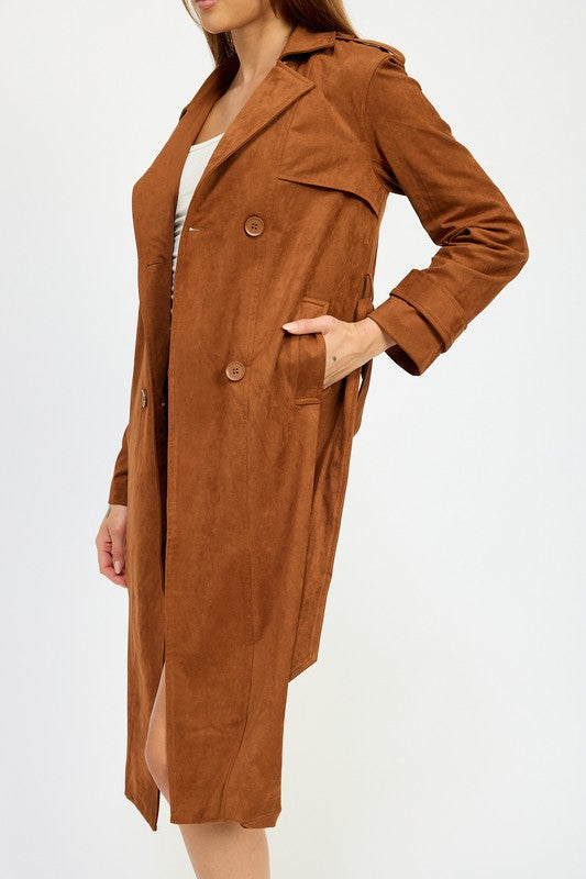 Emory Park SUEDE TRENCH COAT