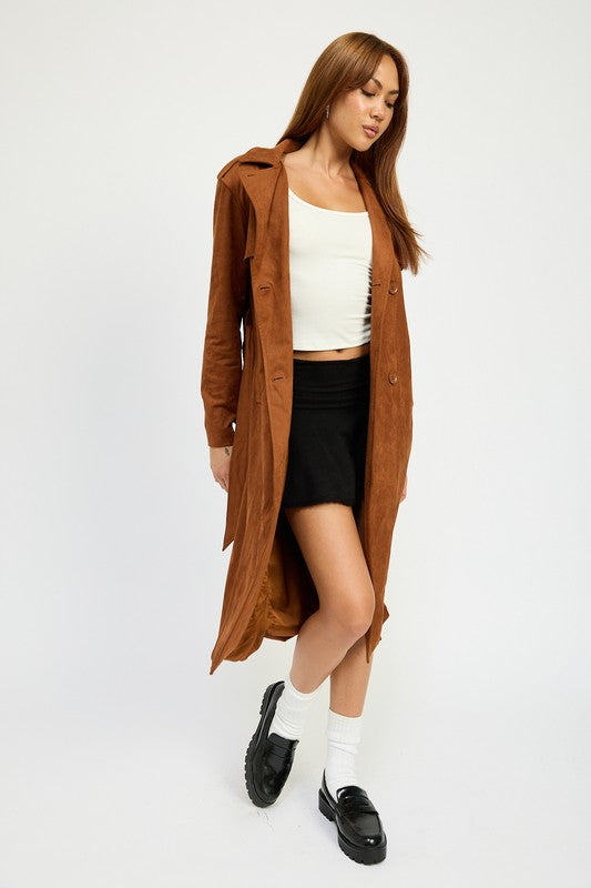 Emory Park SUEDE TRENCH COAT