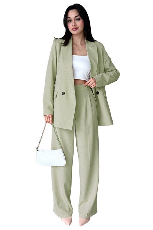 By Claude WOMEN FASHION BLAZERS SUIT SET