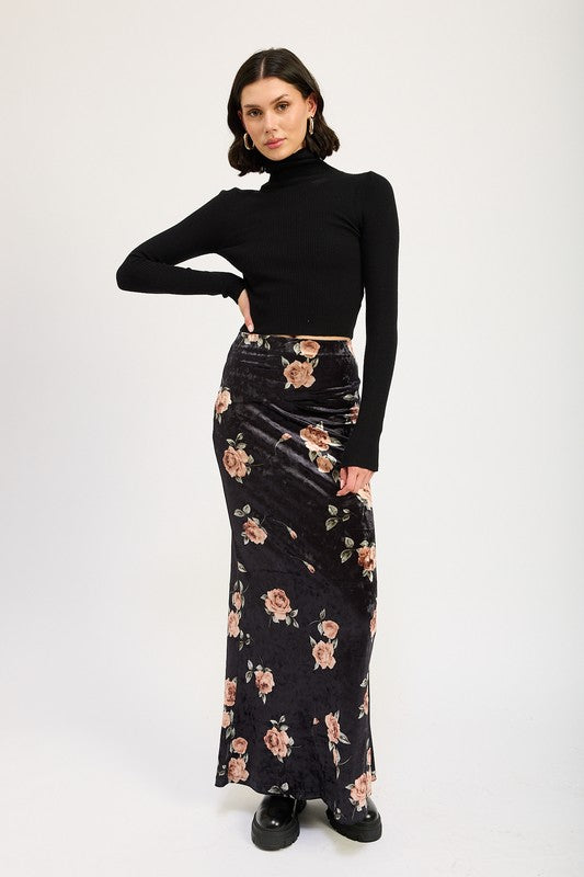 Emory Park HIGH WAIST PENCIL MAXI SKIRT