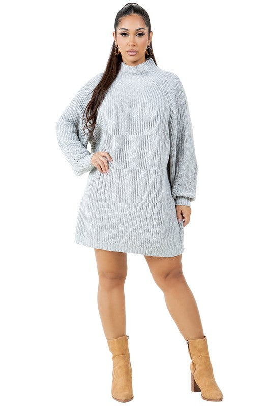 By Claude WOMEN FASHION SWEATER DRESS