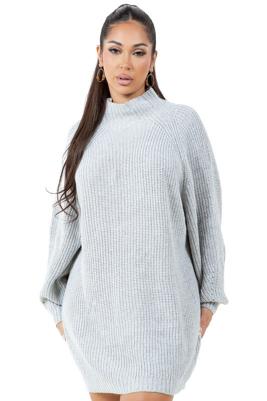 By Claude WOMEN FASHION SWEATER DRESS