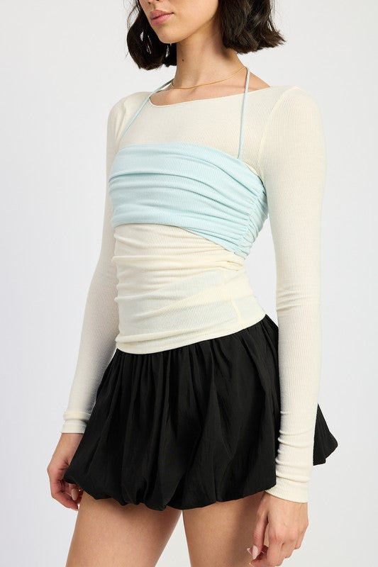 Emory Park Emory Park LAYERED LONG SLEEVE Top