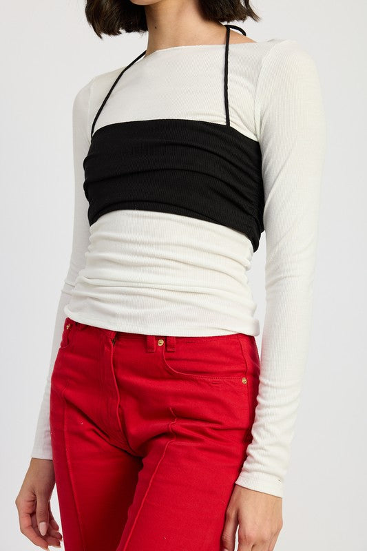 Emory Park Emory Park LAYERED LONG SLEEVE Top