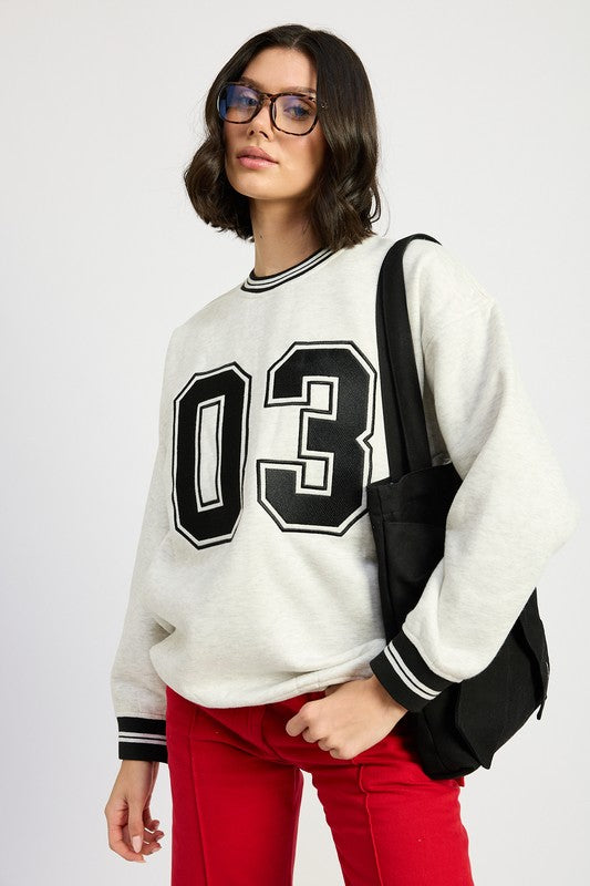 Emory Park STRIPED COLLAR PULL OVER SWEATER