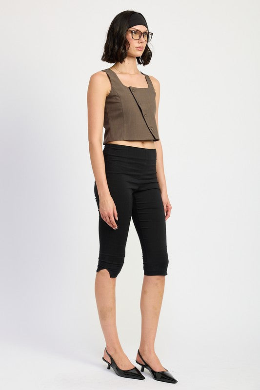 Emory Park ASYMMETRICAL VEST TOP