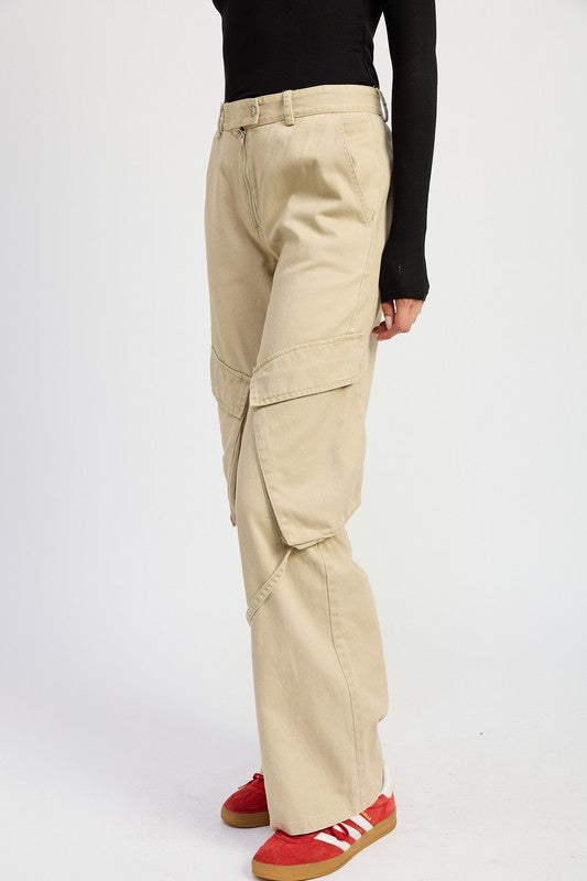 Emory Park Baggy CARGO PANTS WITH POCKET DETAIL