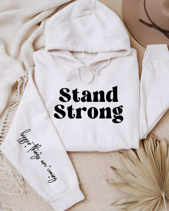 Ocean and 7th Stand Strong Bigger Things.. Graphic Hoodie