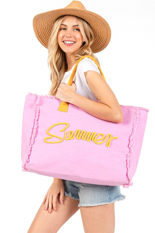 SUMMER Fringe Oversized Fashion Beach Tote
