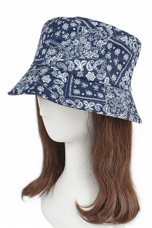 Bandana Print Fashion Bucket Hat