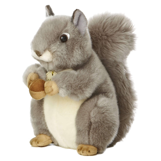 Realistic Stuffed Gray Squirrel 10"