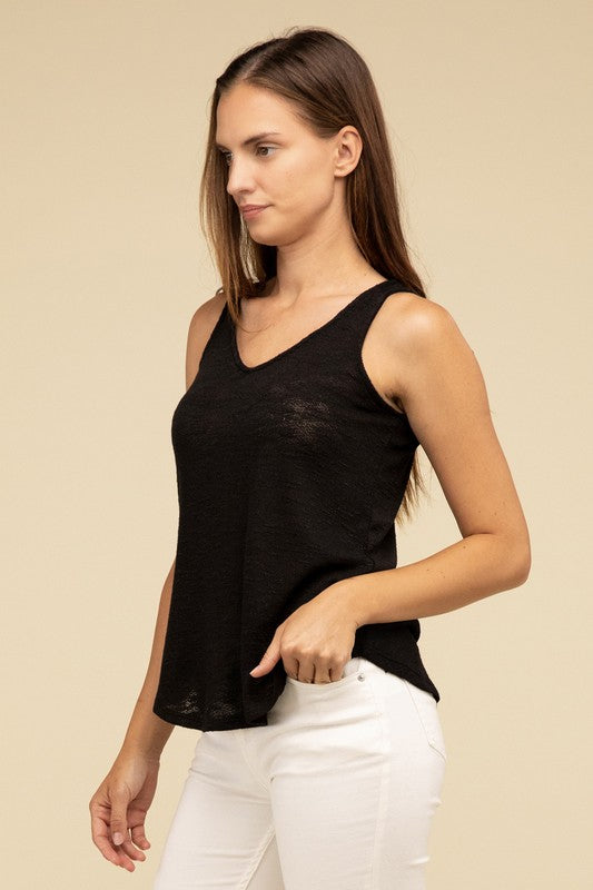 ZENANA V Neck Sleeveless Cami Top