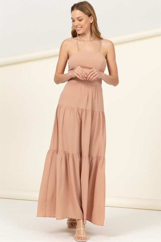 HYFVE Said Yes Tiered Maxi Dress